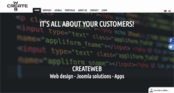 Desktop Screenshot of createweb.de