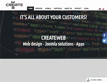 Tablet Screenshot of createweb.de